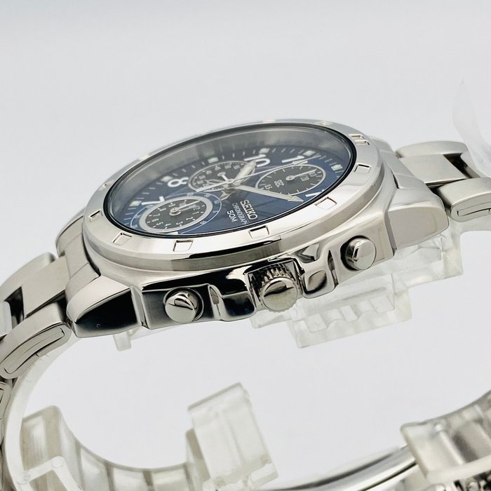 Seiko - Seiko Chronograph Blue Dial 50M - Ingen mindstepris - Mænd - 2011-nu