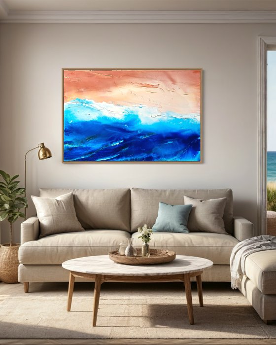 Paintings by Albertyna - Albertyna Kacalak-Sicińska - Ocean - XXL