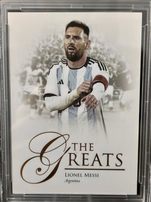 2023/24 Futera Unique World Football Lionel Messi - The Greats #114 PSA 10 - 1 Graded card