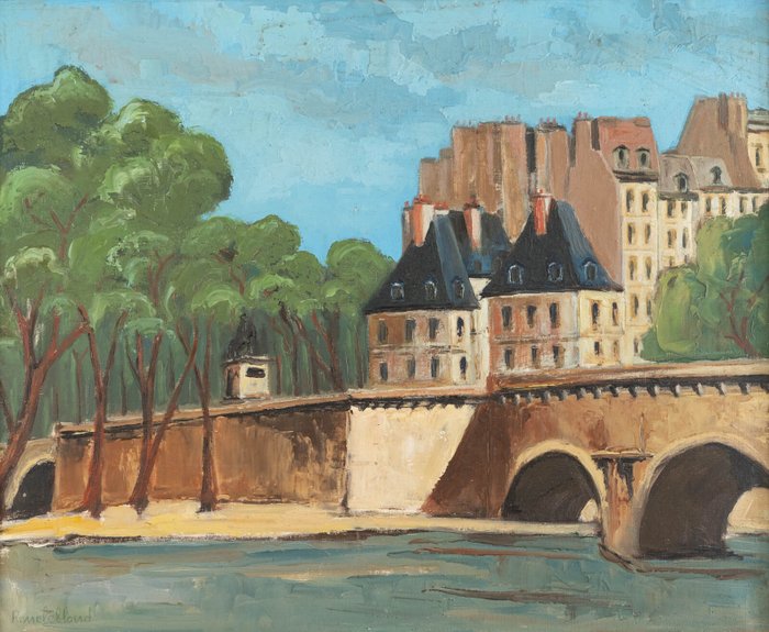 René Leblond (XIX-XX) - Paris, le pont Henri IV