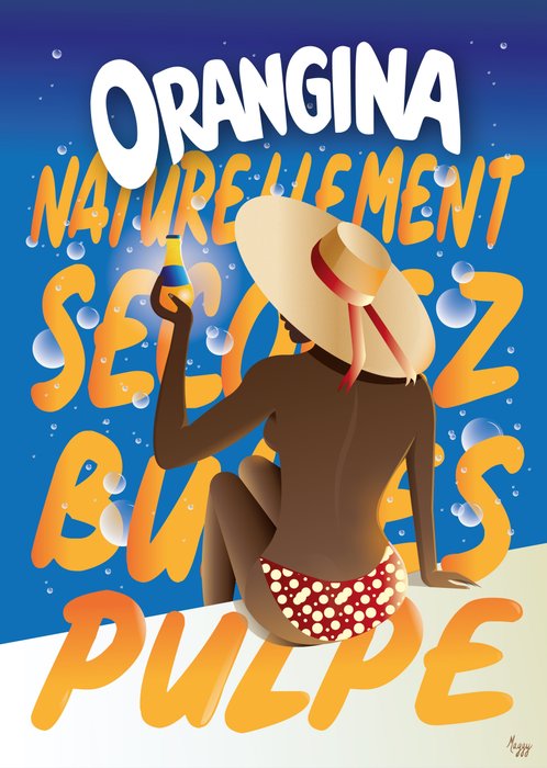 Maggy art - Affiche Orangina - 2020'erne