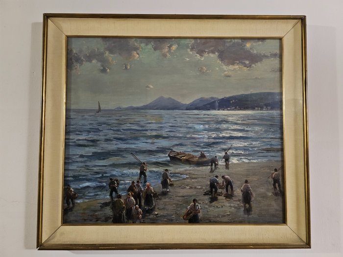 Federico Morello (1885-1945) - Dopo la pesca, Sicilia