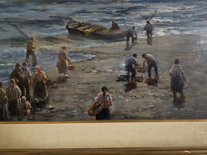 Federico Morello (1885-1945) - Dopo la pesca, Sicilia