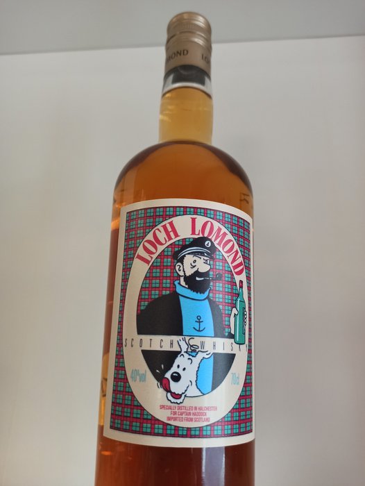 Tintin - 1 Flaske Loch Lomond whisky - Captain Haddock label