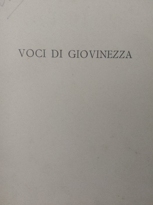 Amalia Guglielminetti - Voci di giovinezza - 1903