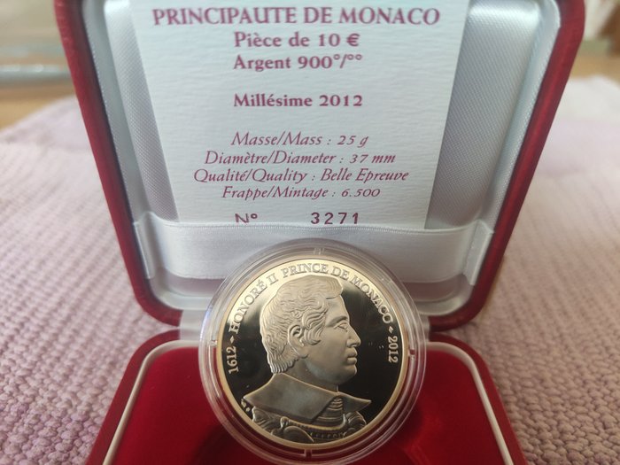 Monaco. 2 / 10 Euro 2012 / 2020 (7 monete) Proof