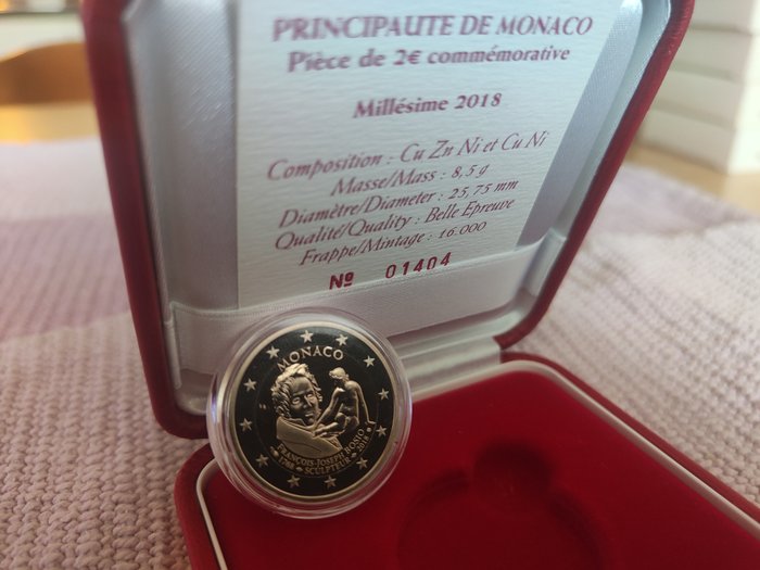 Monaco. 2 / 10 Euro 2012 / 2020 (7 monete) Proof