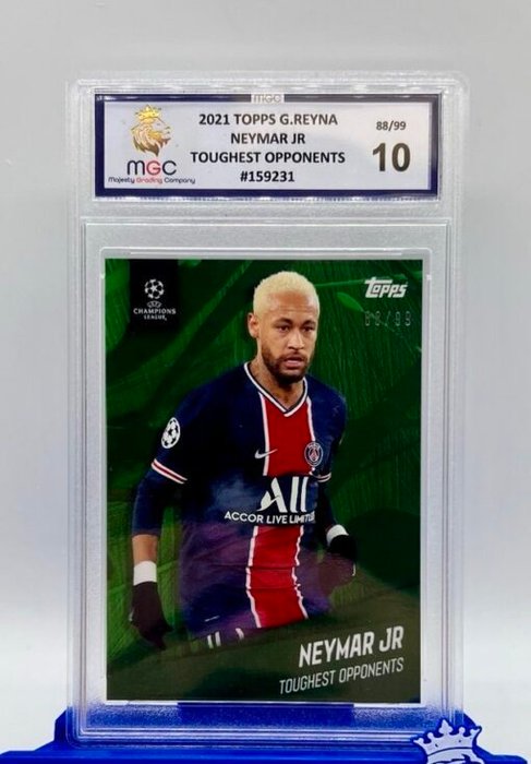 2021 Panini G. Reyna Neymar Jr. Toughest Opponents /99 MGC 10 - 1 Graded card