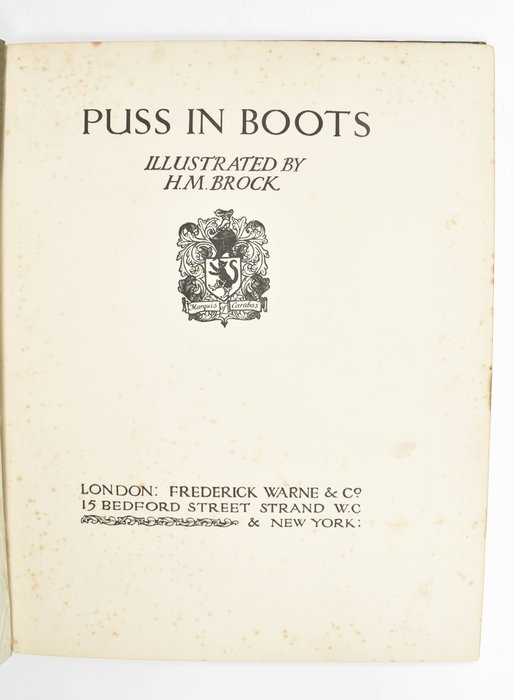 H.M. Brock - Puss in Boots - 1906