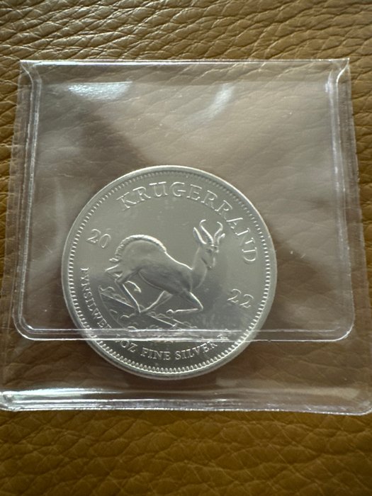 Sydafrika 1 Rand 2022  "Black Rhinoceros 1 Oz (999) mit Rahmen  (Ingen mindstepris)