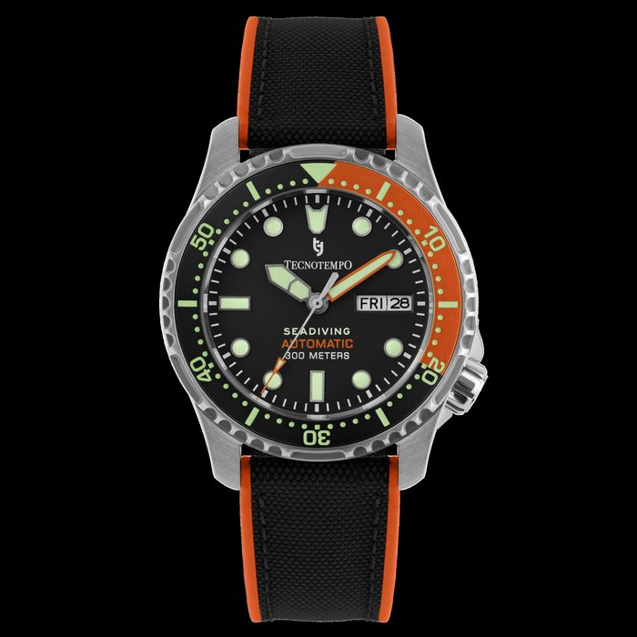 Tecnotempo - "Seadiving" 300M  - Limited Edition - - TT300SDNORB (fabric rubber/strap) - Mænd - 2011-nu