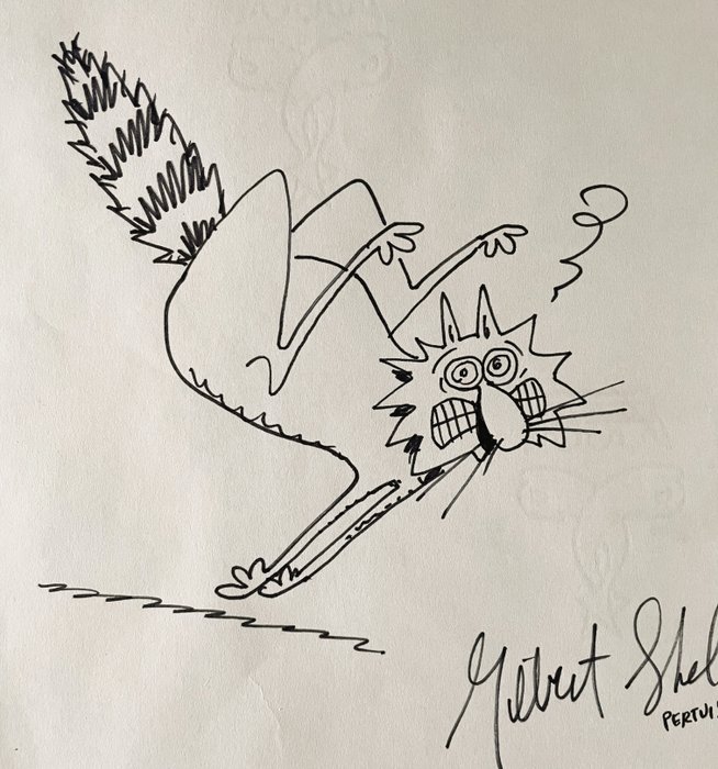 Gilbert Shelton - Dessin original dédicacé