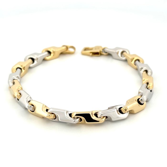 Handmade - Armbånd - Maistrello - 19.2 g - 18 kraat Gulguld, Hvidguld