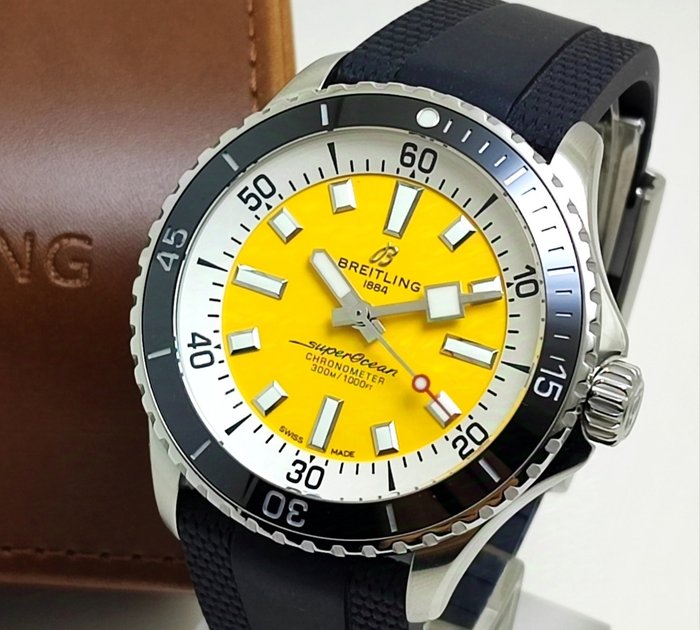 Breitling - Superocean 42 "Yellow Dial" - A17375211I1S1 - Mænd - 2020+