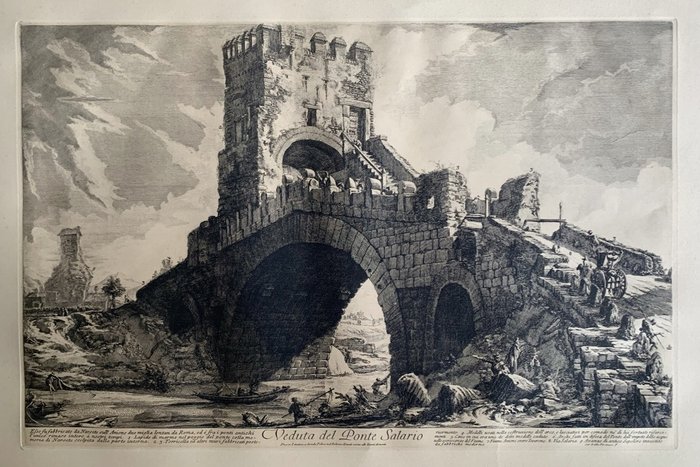 Giovanni Battista Piranesi (1720-1778) - Veduta del Ponte Salario