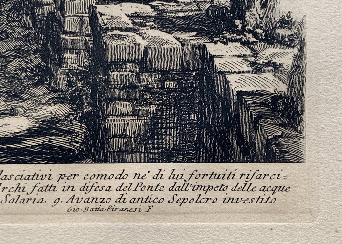 Giovanni Battista Piranesi (1720-1778) - Veduta del Ponte Salario