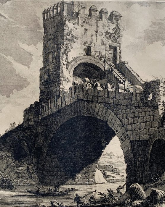 Giovanni Battista Piranesi (1720-1778) - Veduta del Ponte Salario