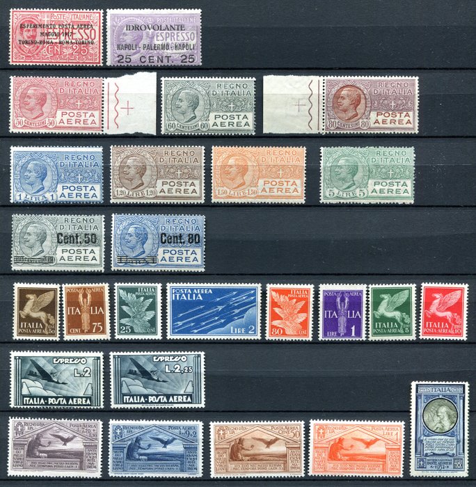 Italien Kongerige 1917/1933 - Valg af luftpost - Sassone Posta Aera between 1 and 44, Sassone S.1504