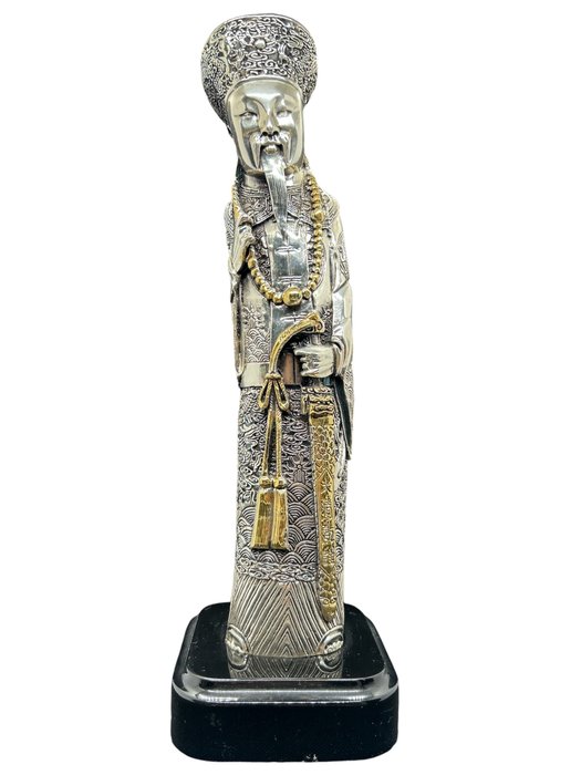 Statue, Imperatore e Imperatrice orientali - 32.5 cm - 800 Sølv Blade