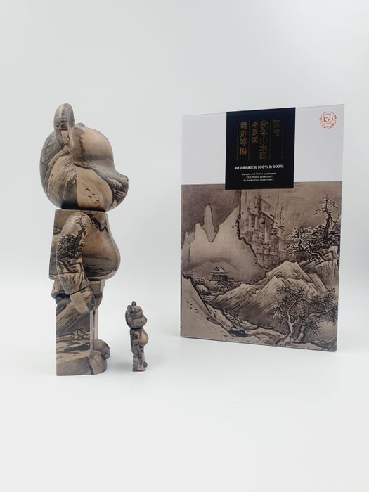 Medicom toy - Be@rbrick Tokyo National Museum Sesshu National Treasure (Winter Landscape) 100%  400%Bearbrick2023