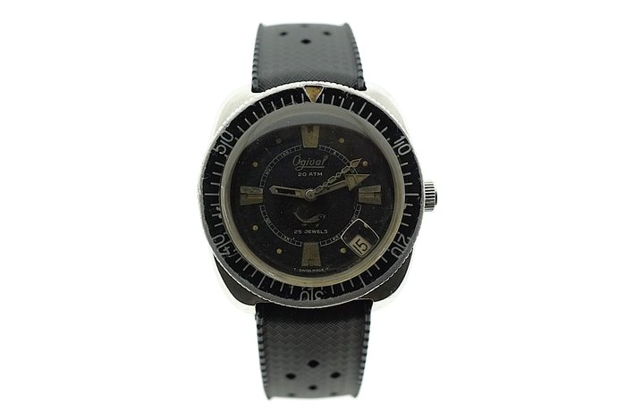 Ogival - Diver Automatic 20 ATM All Steel 25 Jewels Felsa 4007N - Ingen mindstepris - Mænd - 1960-1969