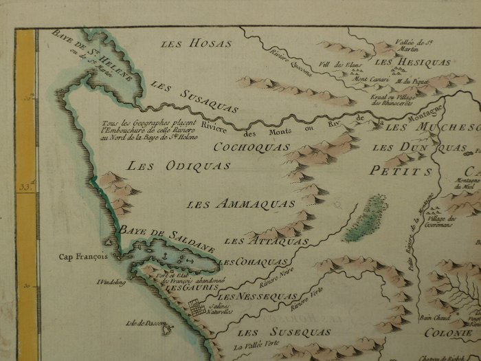 Sydafrika - Cape Good Hope; Nicolas Bellin - Le Pays des Hottentots aux environs du Cap () - 1773