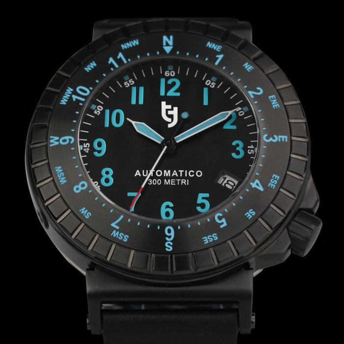 Tecnotempo - "Aviator" 300M WR - Limited Edition - - TT.300G.NNBL (Black/Blue) - Mænd - 2011-nu