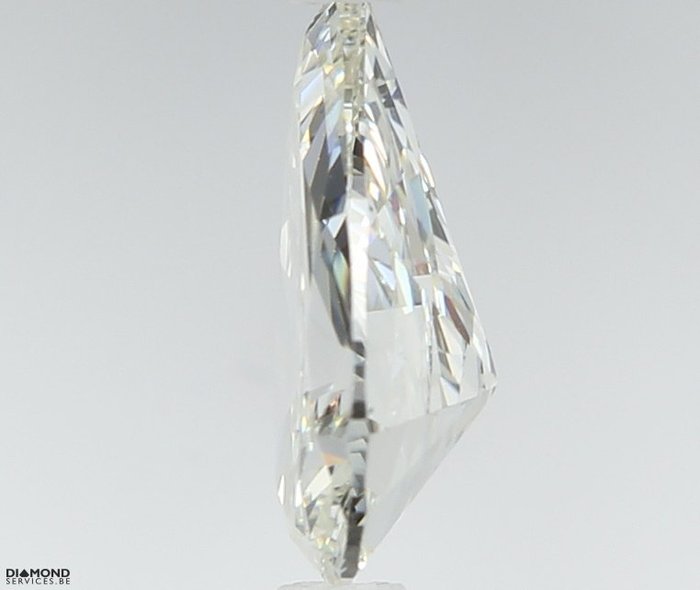 Ingen mindstepris - 1 pcs Diamant  (Natur)  - 0.71 ct - Pære - K - VS1 - Gem Report Antwerp (GRA)