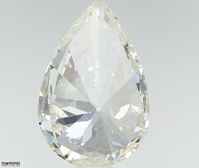 Ingen mindstepris - 1 pcs Diamant  (Natur)  - 0.71 ct - Pære - K - VS1 - Gem Report Antwerp (GRA)