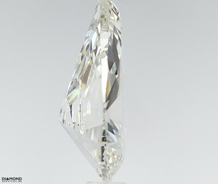 Ingen mindstepris - 1 pcs Diamant  (Natur)  - 0.71 ct - Pære - K - VS1 - Gem Report Antwerp (GRA)