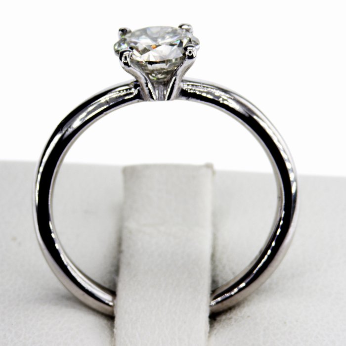 Ingen mindstepris - Forlovelsesring - 14 karat Hvidguld -  1.06ct. tw. Diamant (Natur)