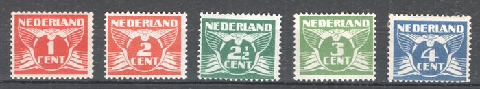 Holland 1924/1926 - Dronning Wilhelmina 'Veth' - Flyvende due - NVPH 144/148 + 149/162