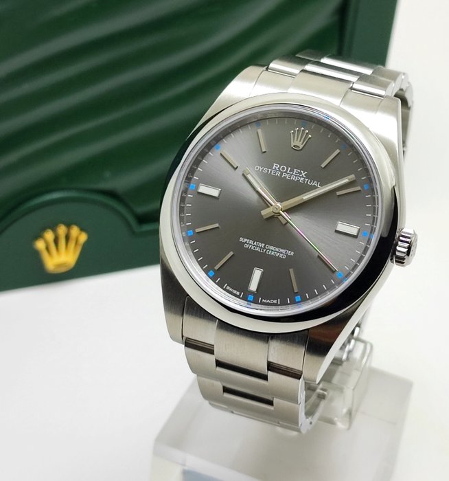 Rolex - Oyster Perpetual 39 "Dark Rhodium" - Ref. 114300 - Mænd - 2015 - 2020