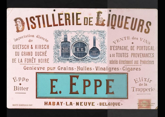 Distillerie de liqueurs EEppe - POS (point of sale reklamegenstand)