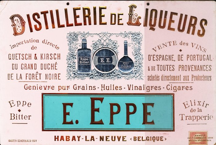 Distillerie de liqueurs EEppe - POS (point of sale reklamegenstand)