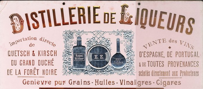 Distillerie de liqueurs EEppe - POS (point of sale reklamegenstand)