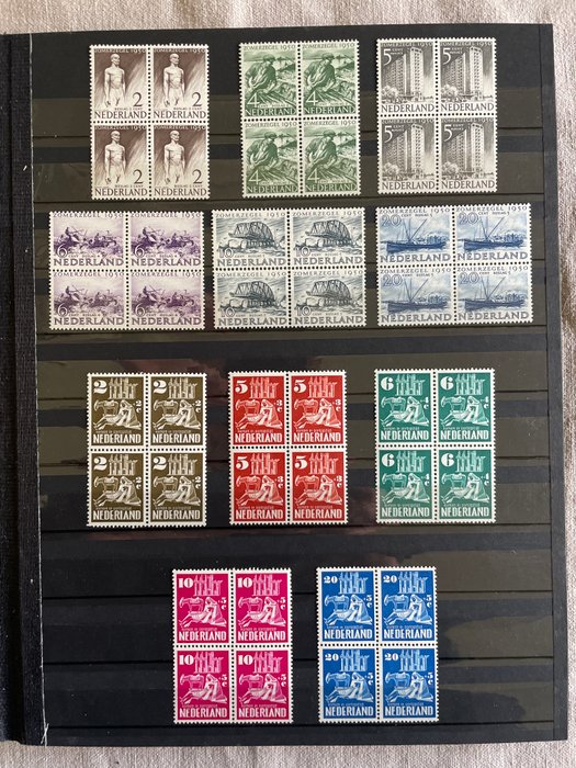 Holland 1950/1960 - Samling af blokke af 4 mellem NVPH 550 og 746