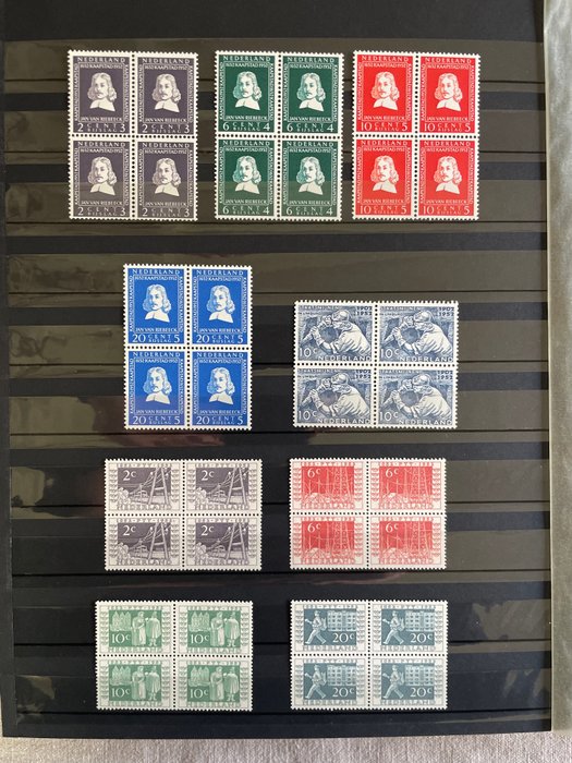 Holland 1950/1960 - Samling af blokke af 4 mellem NVPH 550 og 746