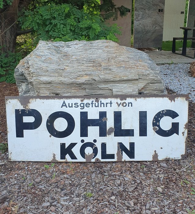 Pohlig Köln Industrial Vintage Enamel 1930's EXTRA RARE! - Emaljeplade - Emalje