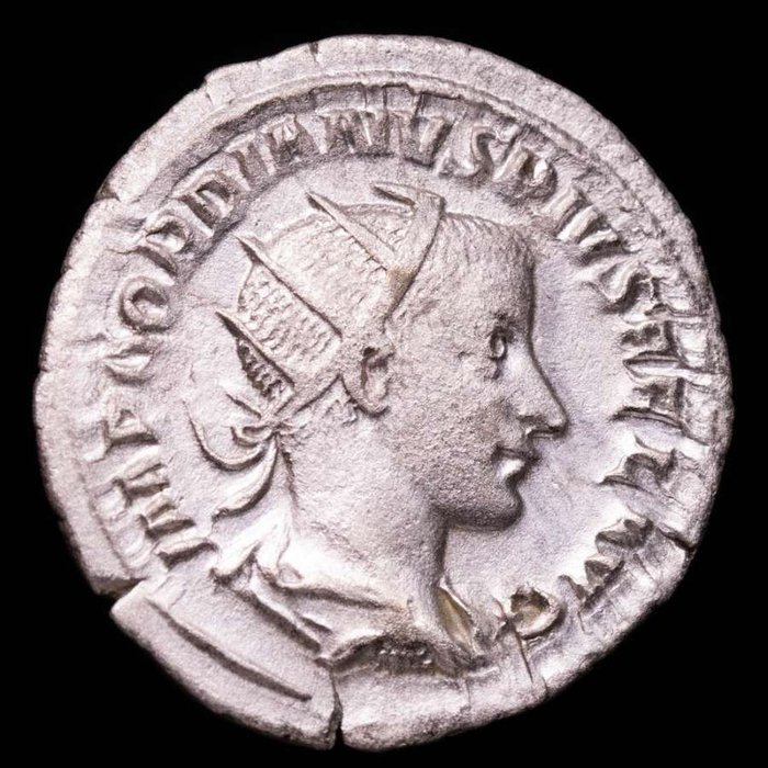 Romarriket Gordian III (AD 238-244) Antoninianus Rome AD 242-243 P M TR P V COS II P P  (Ingen mindstepris)