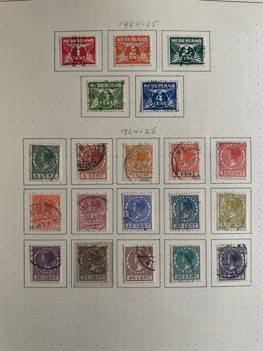 Holland 1923/1980 - Samling mellem NVPH 132 og 1213 i Schaubek album