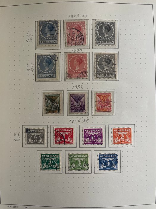 Holland 1923/1980 - Samling mellem NVPH 132 og 1213 i Schaubek album