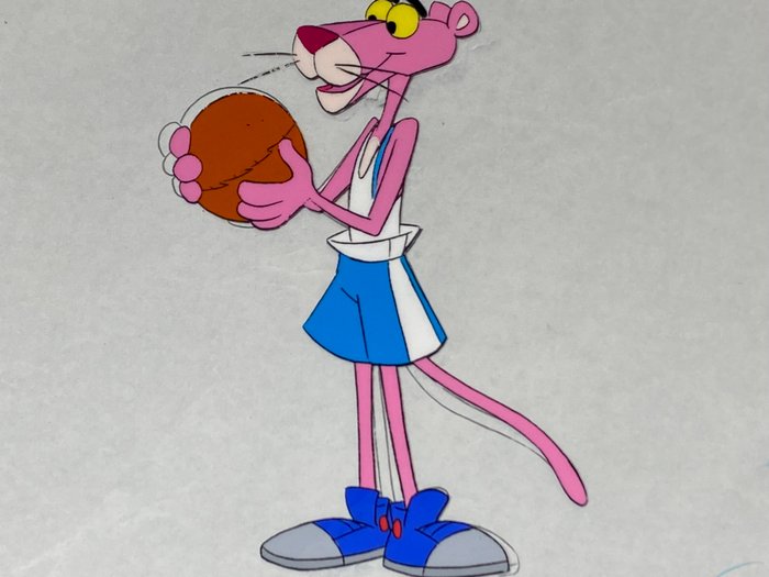 The Pink Panther Show (1970) - 1 Original Animation Cel og Tegning af The Pink Panther