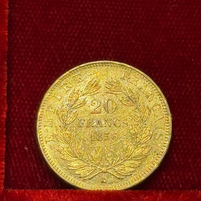 6,45 grams - Guld 900 - 20 Francs Napoleon III - Bar slog til