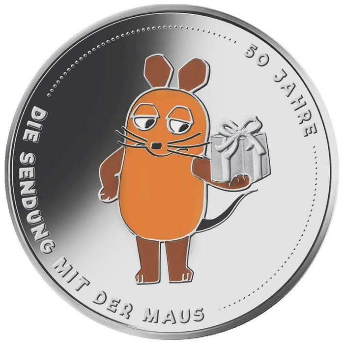 Tyskland. 20 Euro 2021 "Sendung mit der Maus - 50. Jubiläum" Proof  (Ingen mindstepris)