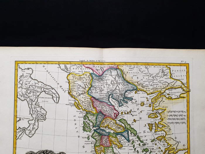 Europa - Grækenland / Balkan / Kreta / Athen / Makedonien; G. Rizzi Zannoni / Janvier / Lattre - Greciae Antiquae Tabula Geographica - 1761-1780