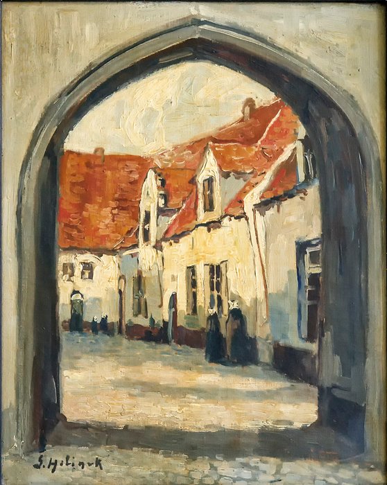 Gustave Helinck (1884-1954) - Le béguinage