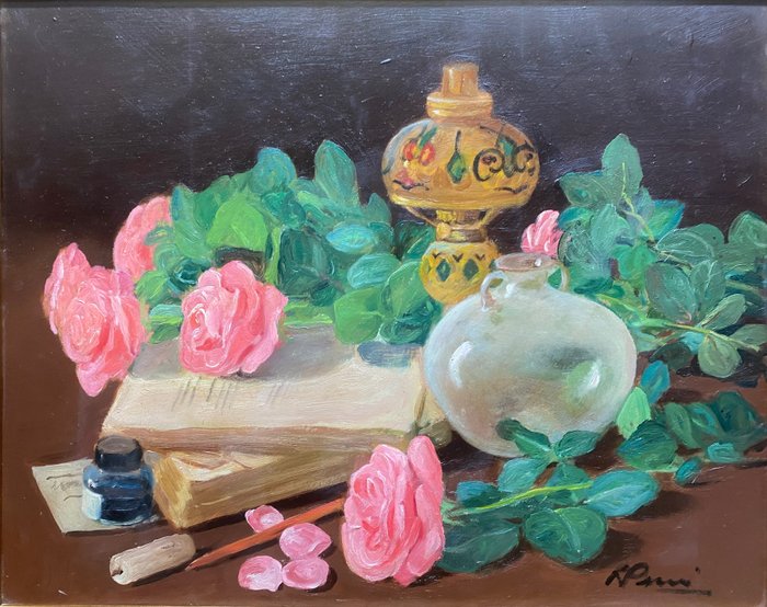 Raffaele Pucci (1917-1996) - Natura morta con rose - NO RESERVE