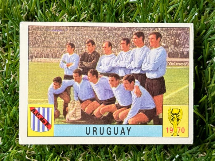 1970 Panini Mexico 70 World Cup Uruguay Team (Bisvalida) - 1 Card - Glimrende (EX)