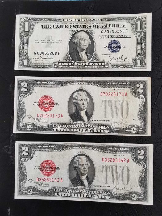 Förenta staterna. - 19 x 1 and 2 x 2 Dollars - various dates  (Ingen mindstepris)